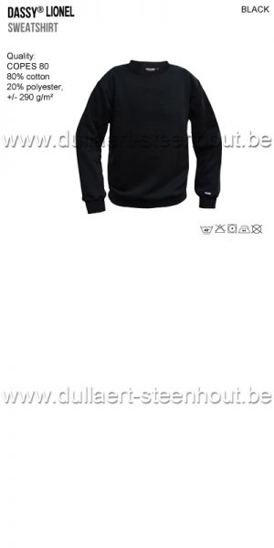 DASSY® Lionel (300449) Sweat-shirt - noir