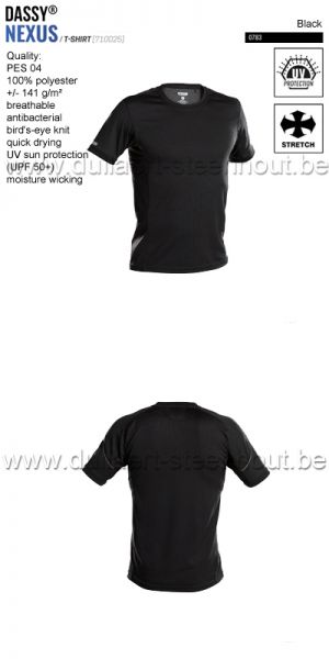 DASSY® Nexus (710025) T-shirt - noir