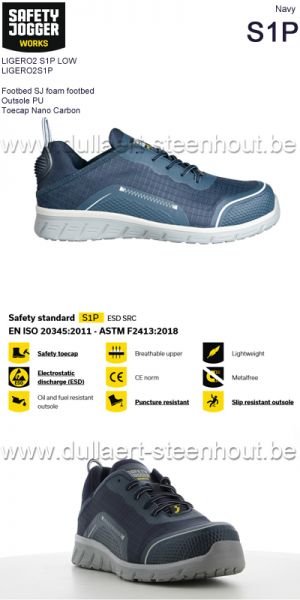 Safety Jogger Sneaker sportive légère LIGERO2 S1P LOW S1 P - navy