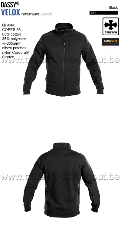 DASSY® Velox (300450) Sweat-shirt - noir